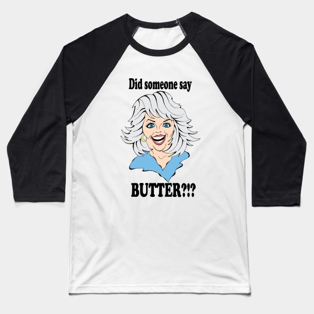 Paula Deen Baseball T-Shirt by cartoonistguy